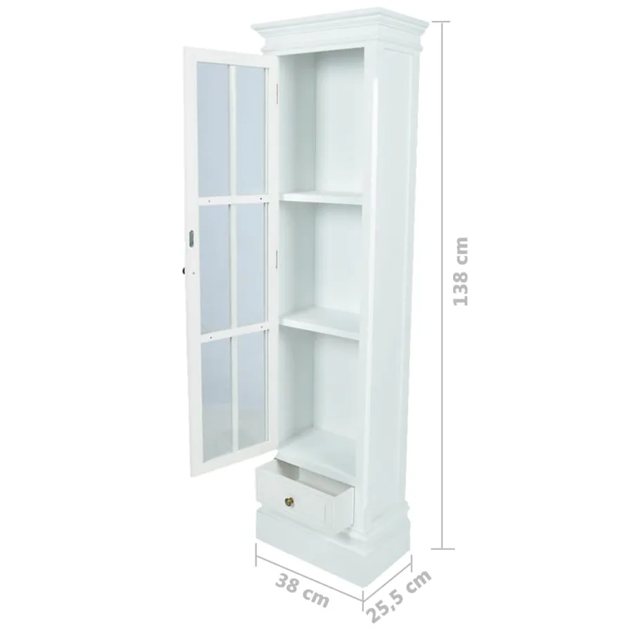 Meuble de bibliothèque avec 3 étagères Blanc Bois - 7