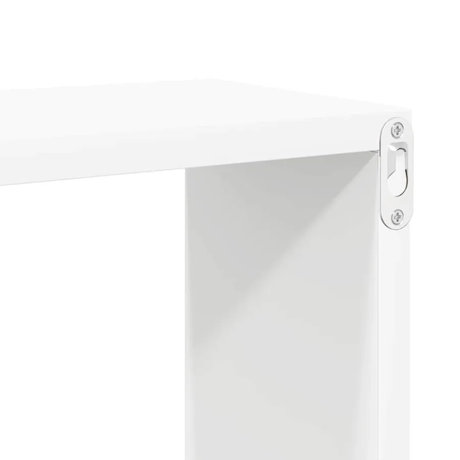 Étagères murales cube 2 pcs Blanc 60x15x23 cm Bois d’ingénierie - 8