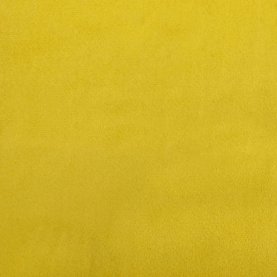 Fauteuil jaune moutarde velours - 8