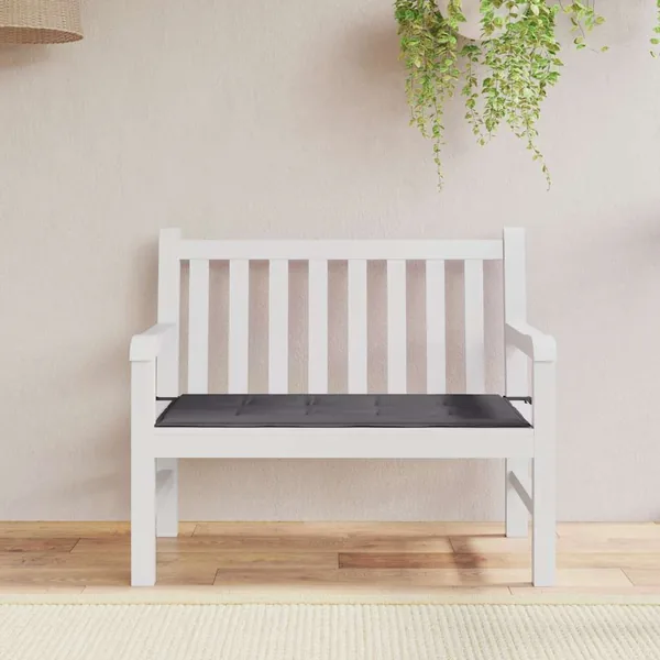 Coussin de banc de jardin anthracite 100x50x3 cm tissu oxford