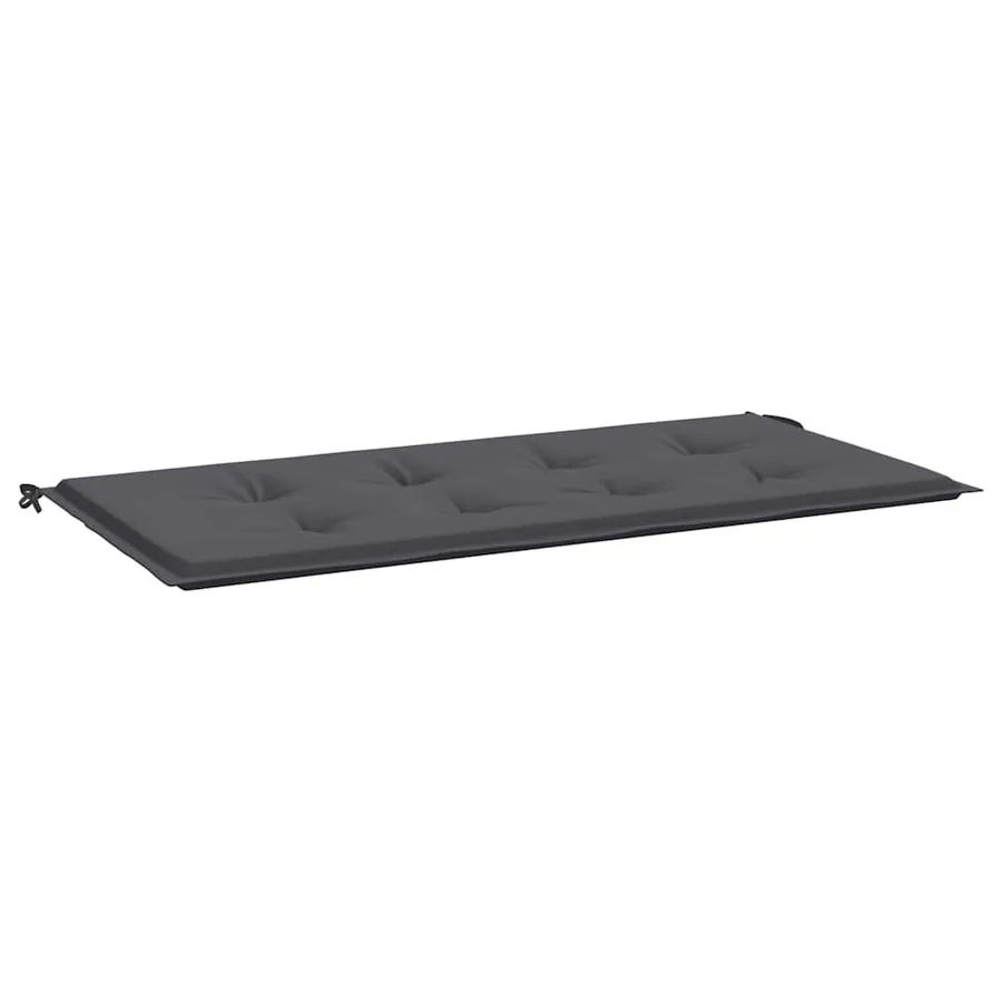 Coussin de banc de jardin anthracite 100x50x3 cm tissu oxford - 2