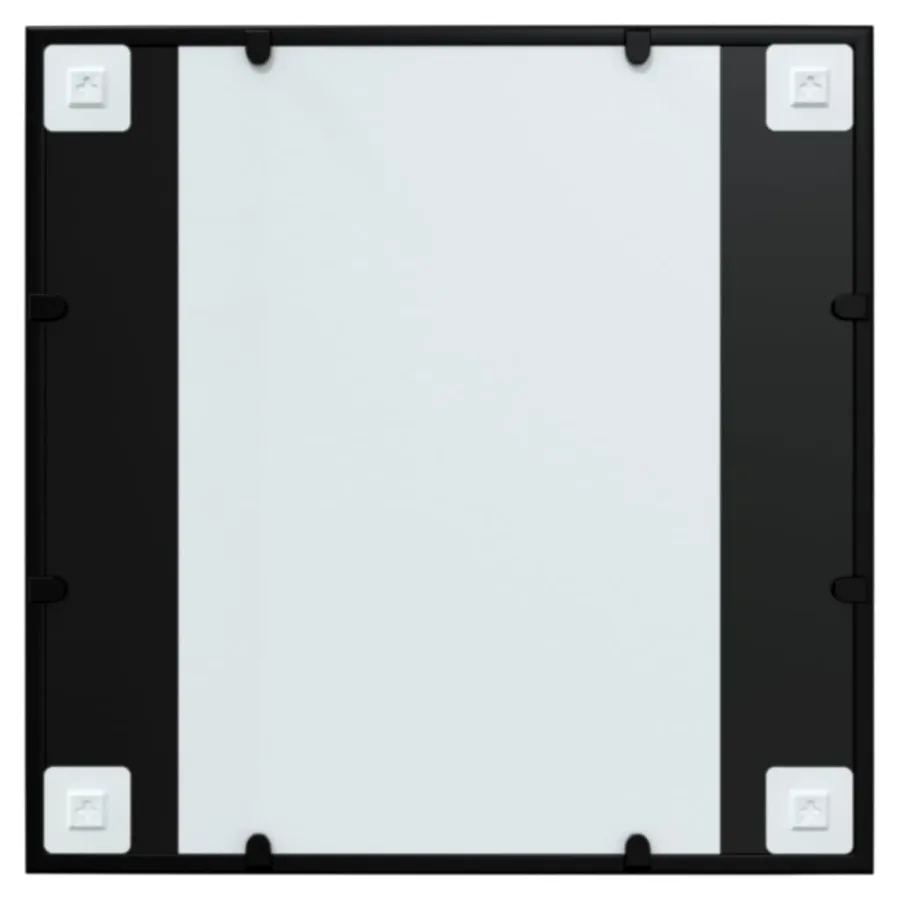 Miroir mural noir 60x60 cm métal - 4