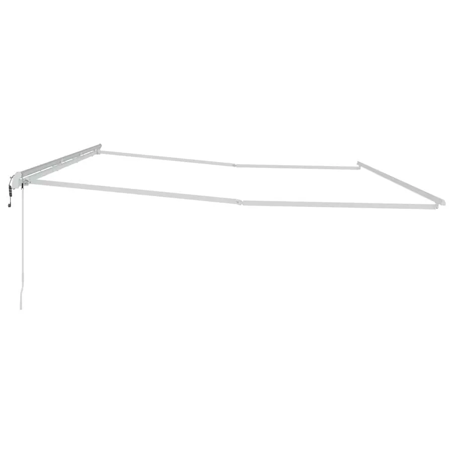 Cadre d'auvent Blanc 600 × 300 cm Aluminium - 5