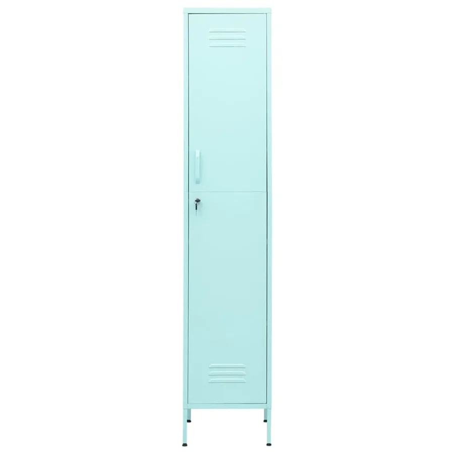 Armoire à casiers Vert menthe 35x46x180 cm Acier - 3
