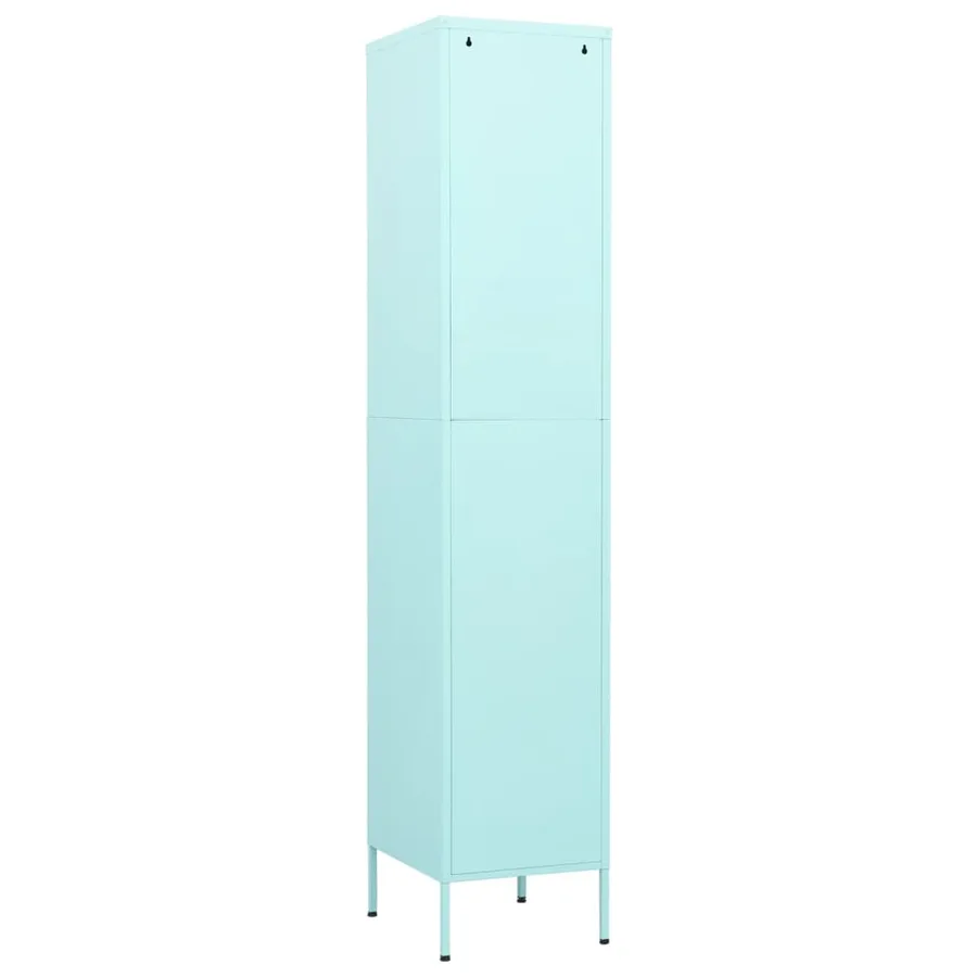Armoire à casiers Vert menthe 35x46x180 cm Acier - 5