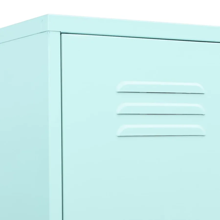 Armoire à casiers Vert menthe 35x46x180 cm Acier - 7