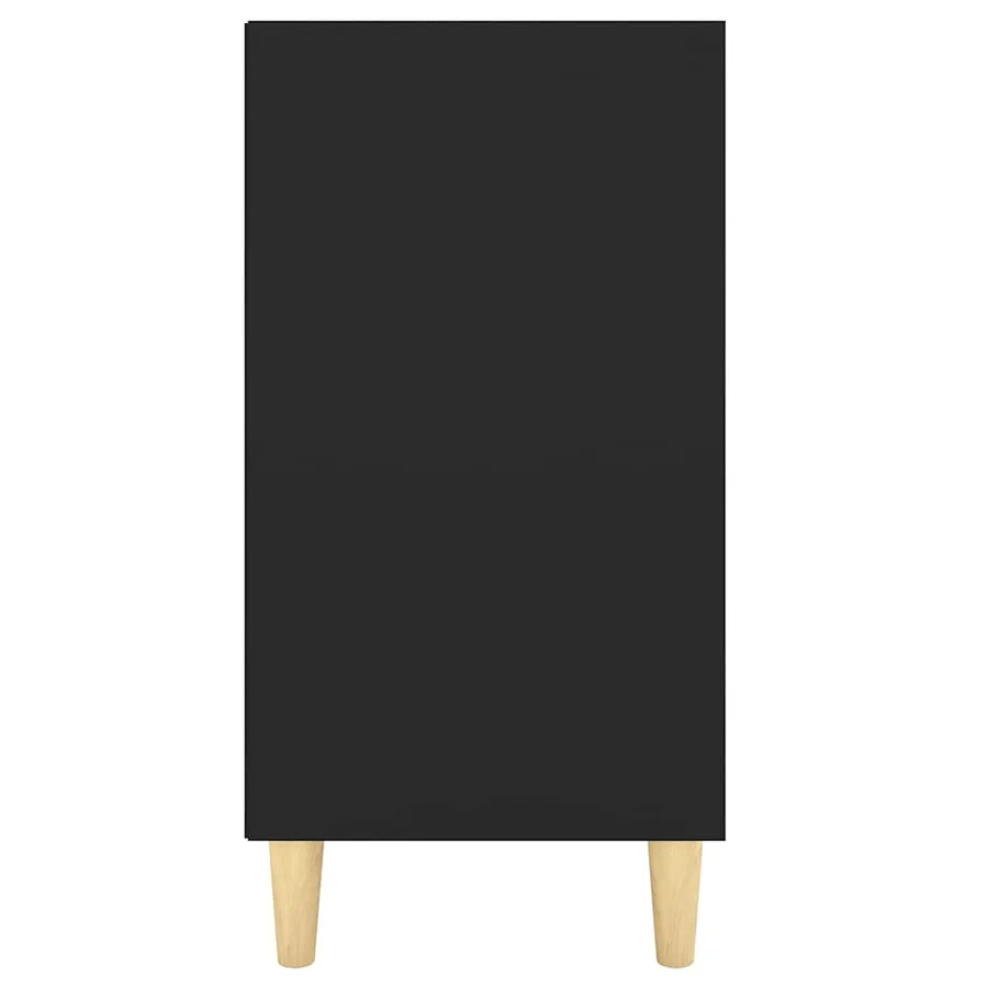 Buffet noir 103,5x35x70 cm bois d'ingénierie - 5