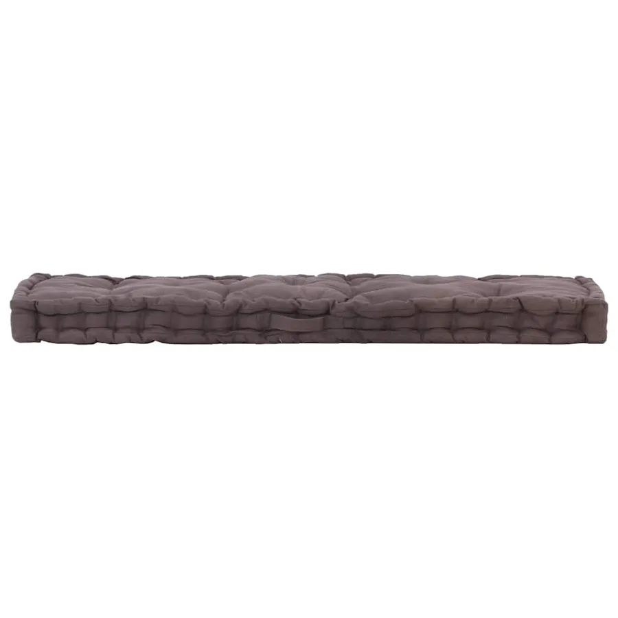 Coussin de plancher de palette Coton 120x40x7 cm Anthracite - 4