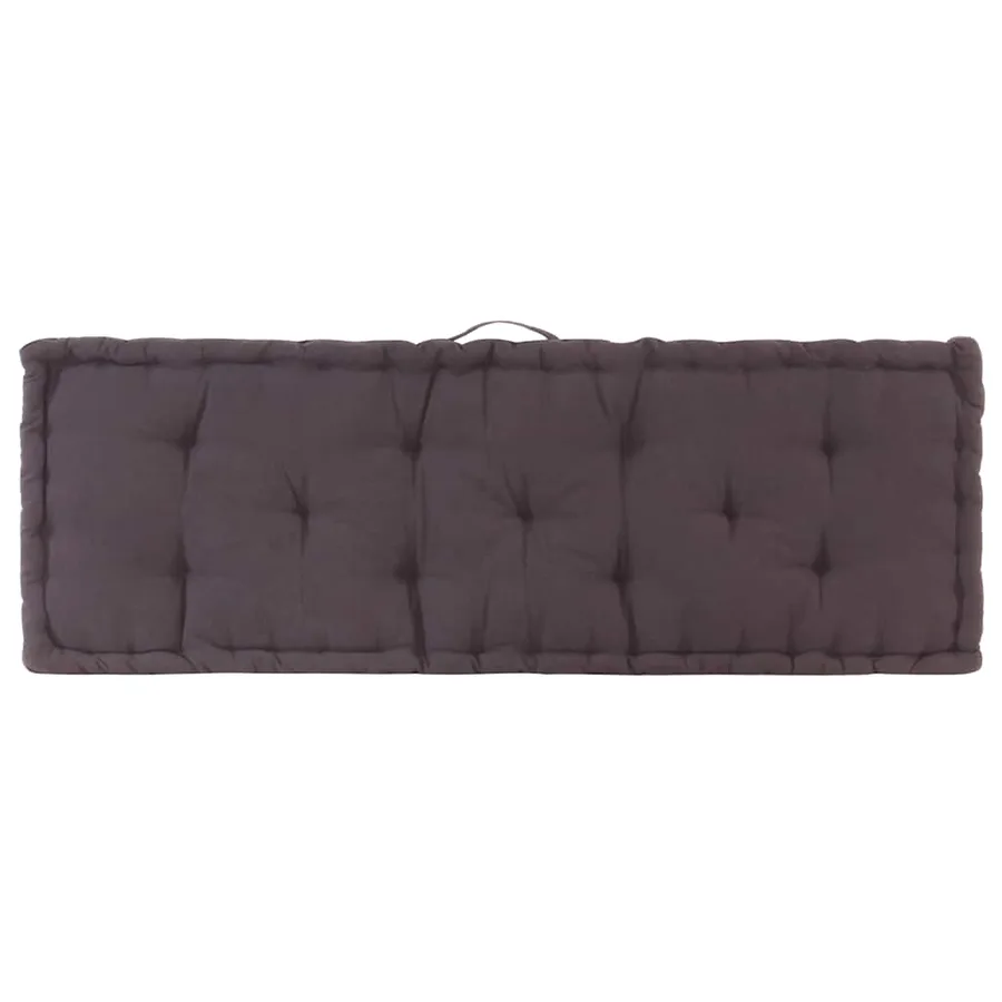 Coussin de plancher de palette Coton 120x40x7 cm Anthracite - 6