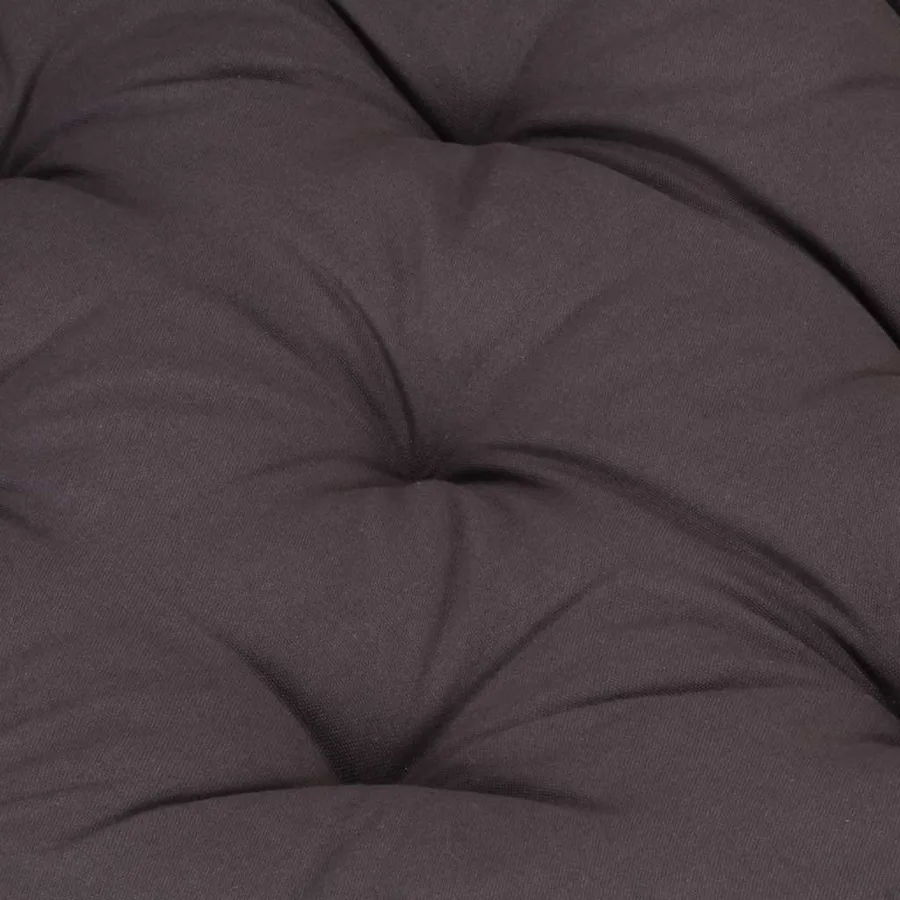 Coussin de plancher de palette Coton 120x40x7 cm Anthracite - 8