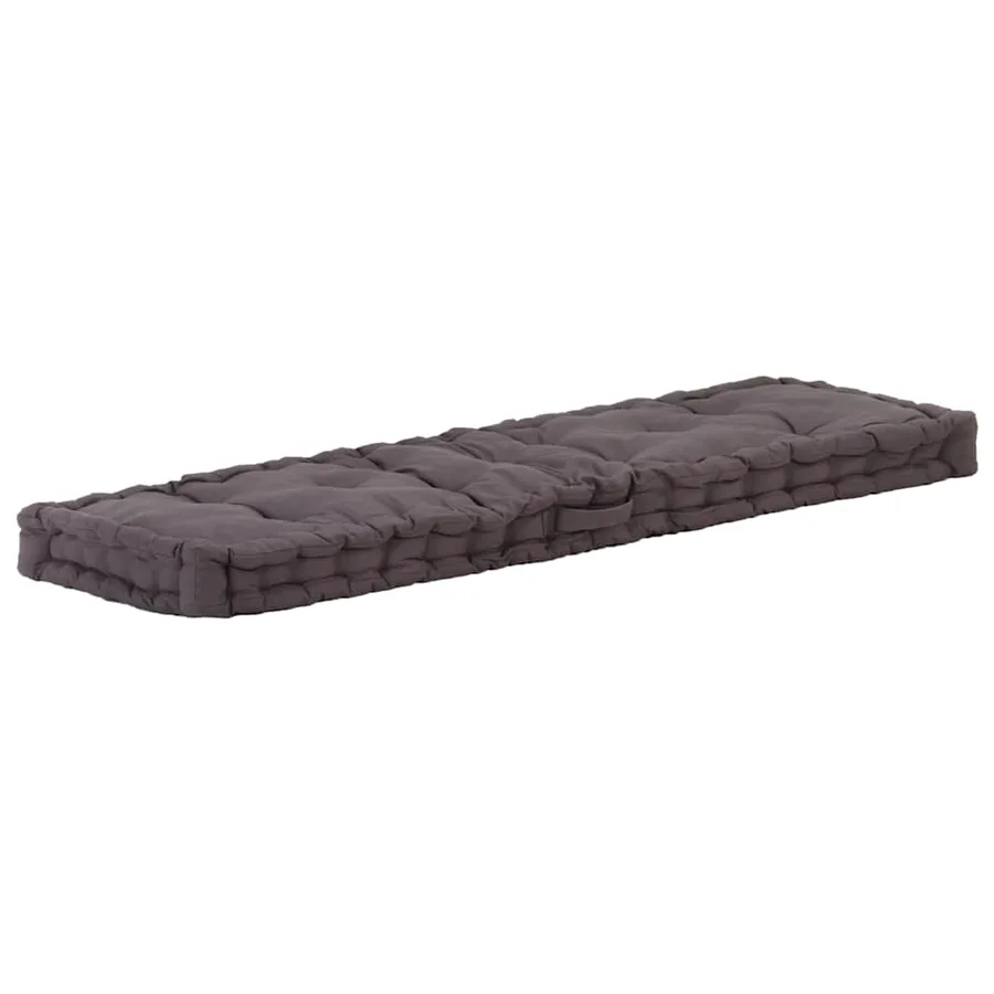 Coussins de plancher de palette lot de 2 Coton Anthracite - 4