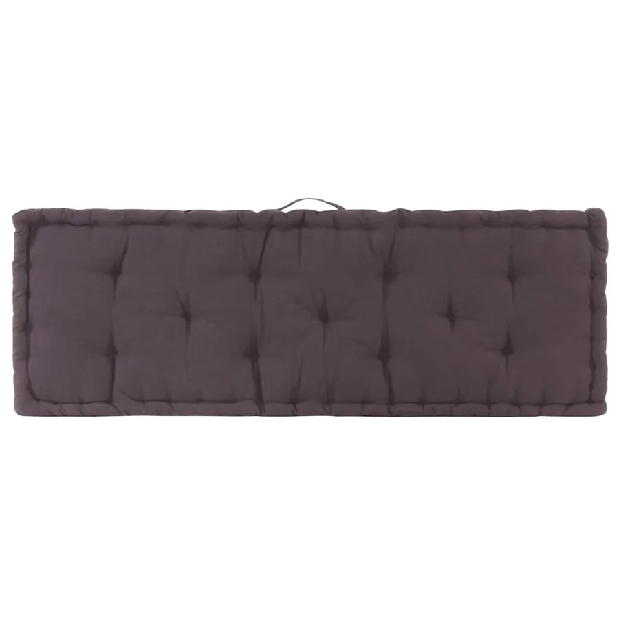 Coussins de plancher de palette lot de 2 Coton Anthracite - 6