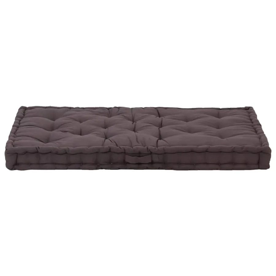 Coussins de plancher de palette lot de 2 Coton Anthracite - 8