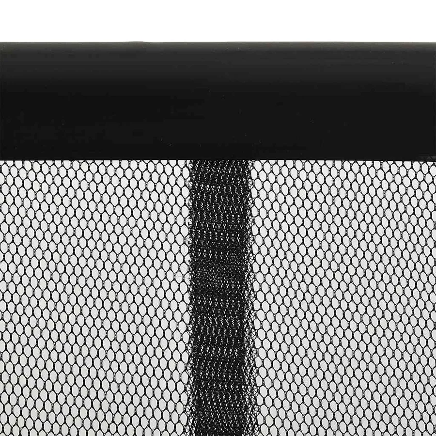 Moustiquaire avec rideau en maille noir 100x220 cm polyester - 3
