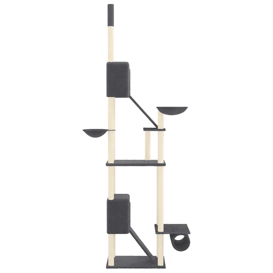 Arbre à chat du sol au plafond Gris foncé 277-303 cm - 4