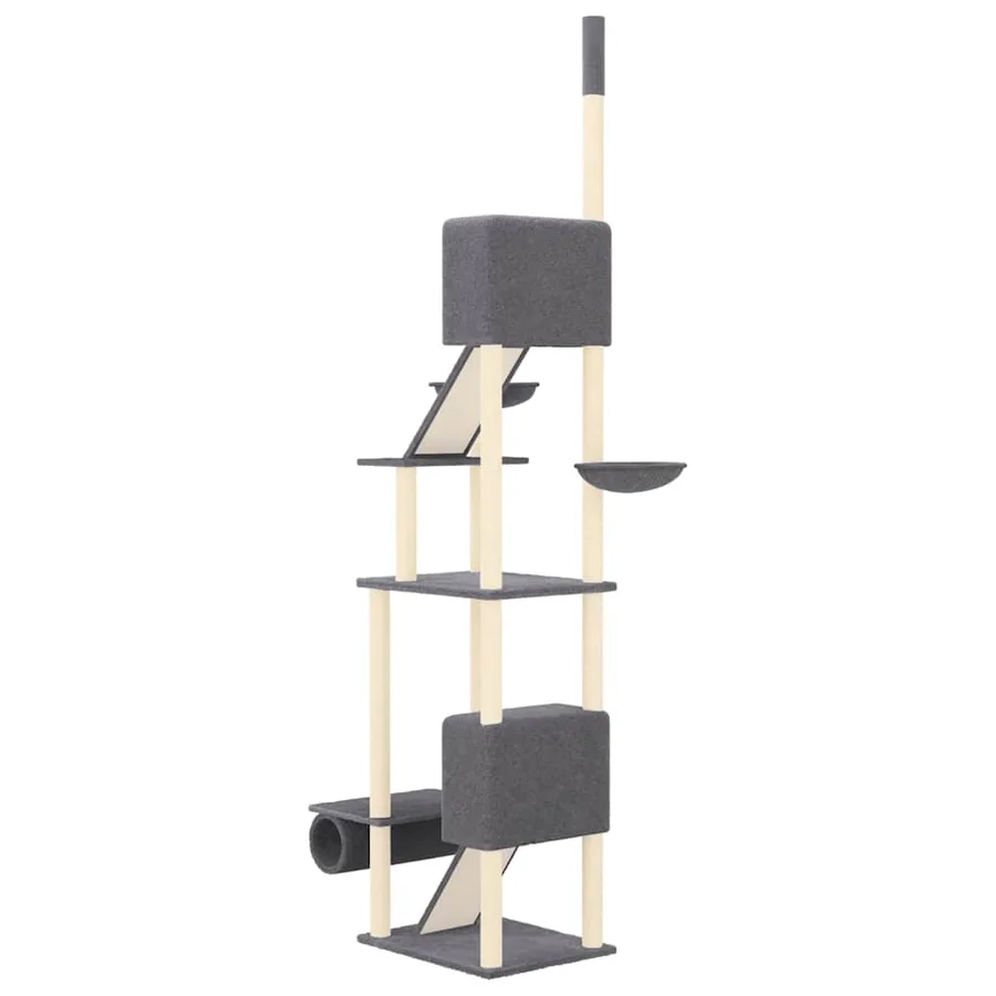 Arbre à chat du sol au plafond Gris foncé 277-303 cm - 5