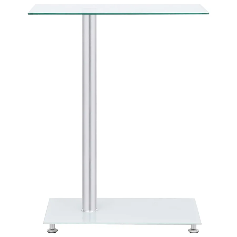 Table d'appoint en forme U Transparent 45x30x58 cm Verre trempé - 2