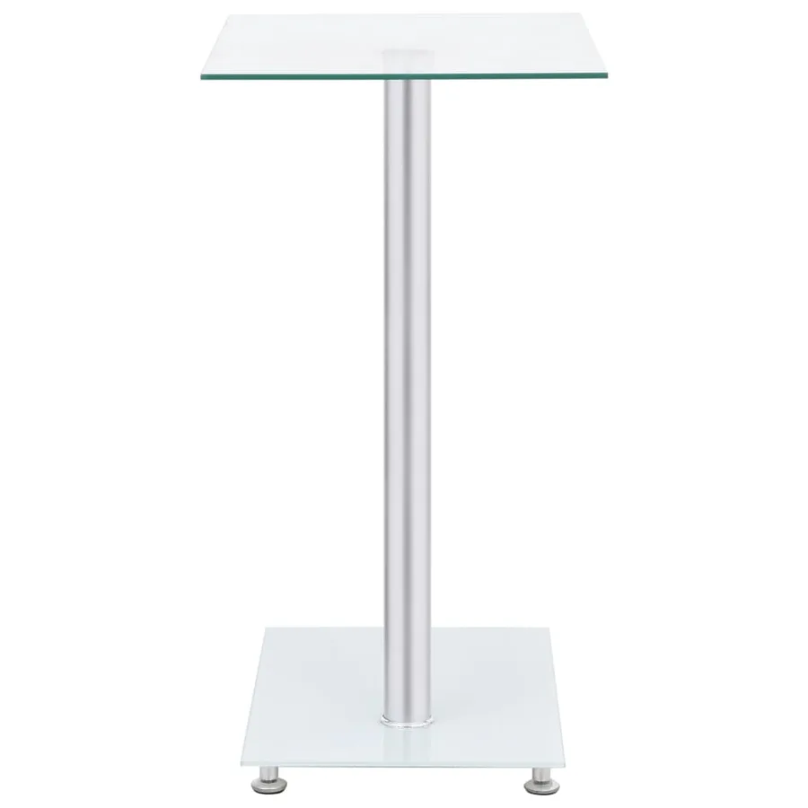 Table d'appoint en forme U Transparent 45x30x58 cm Verre trempé - 3