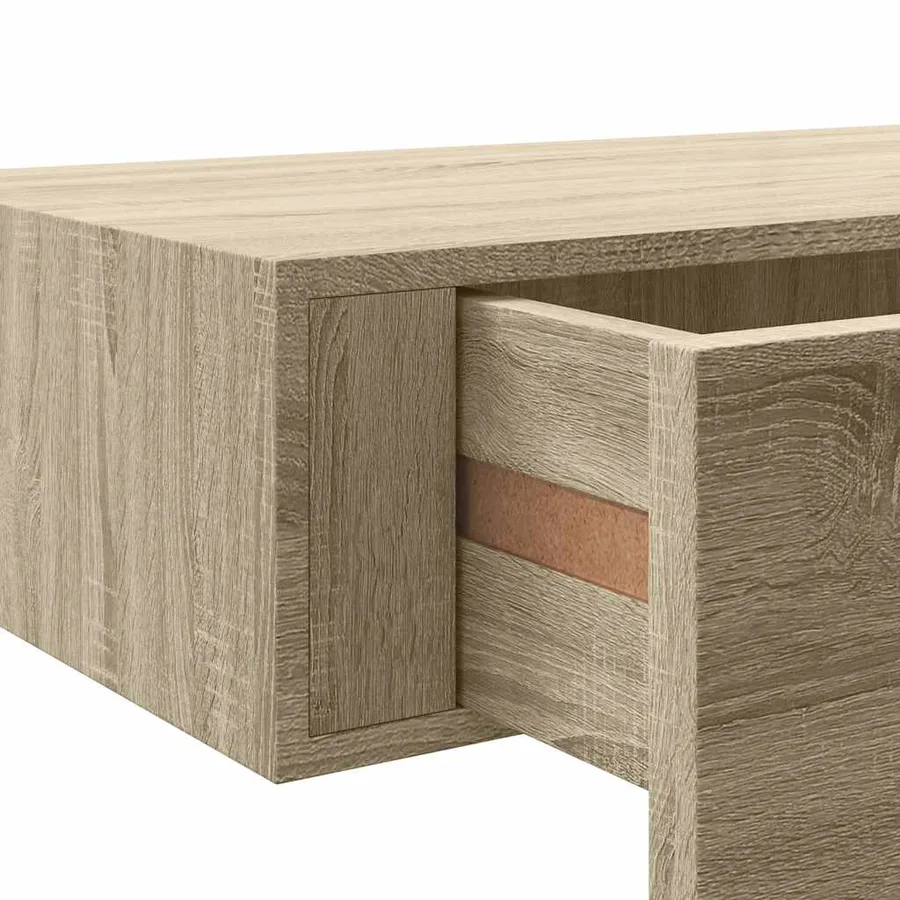 Étagères à tiroirs murales 2 pcs chêne 40x23,5x10 cm MDF - 11