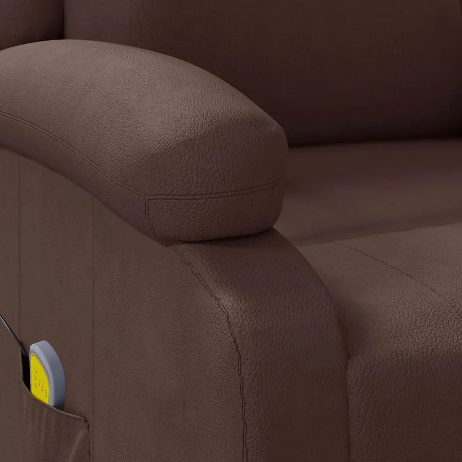 Fauteuil de massage Marron Similicuir - 8