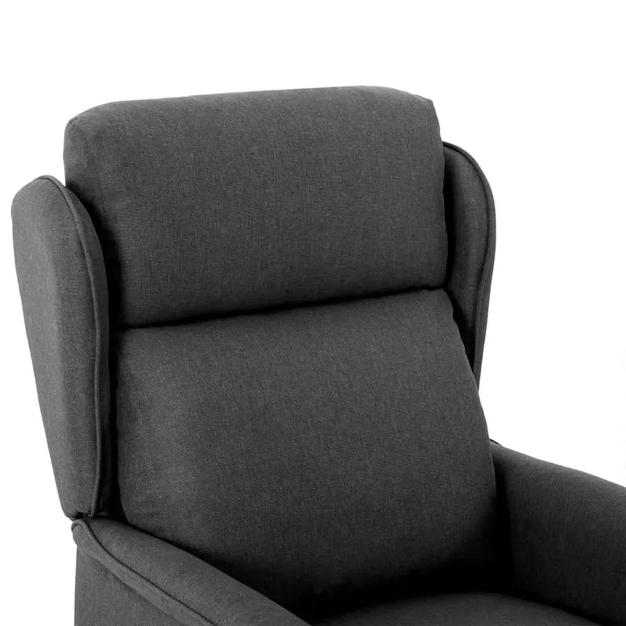 Fauteuil inclinable Gris foncé 66.5 x 94 x 101.5 cm Polyester - 5