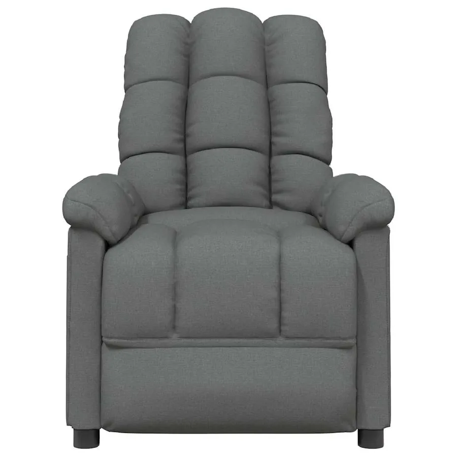 Fauteuil de massage Gris foncé Tissu - 3