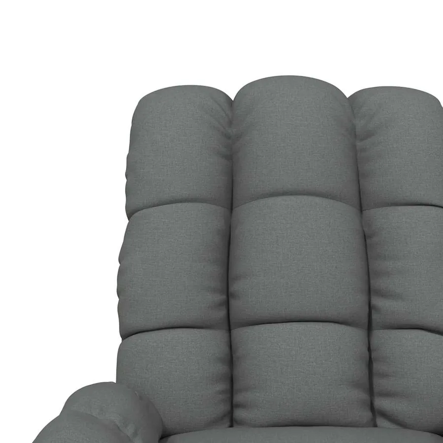 Fauteuil de massage Gris foncé Tissu - 8