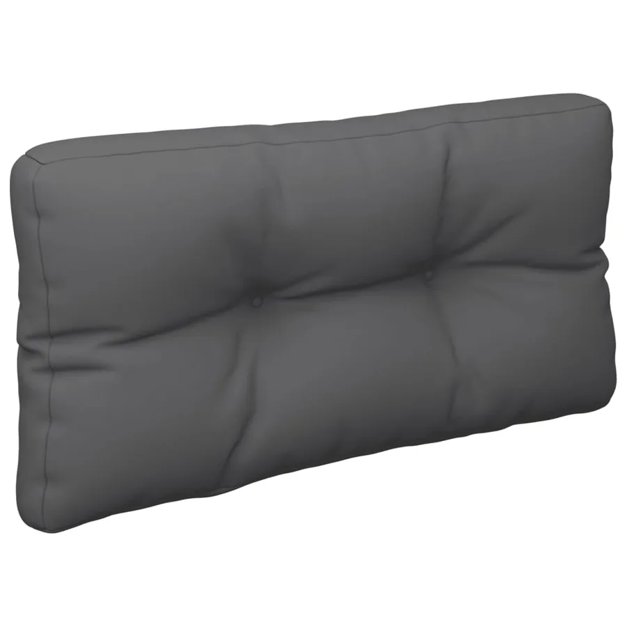 Coussin de palette anthracite 70x40x12 cm tissu - 4
