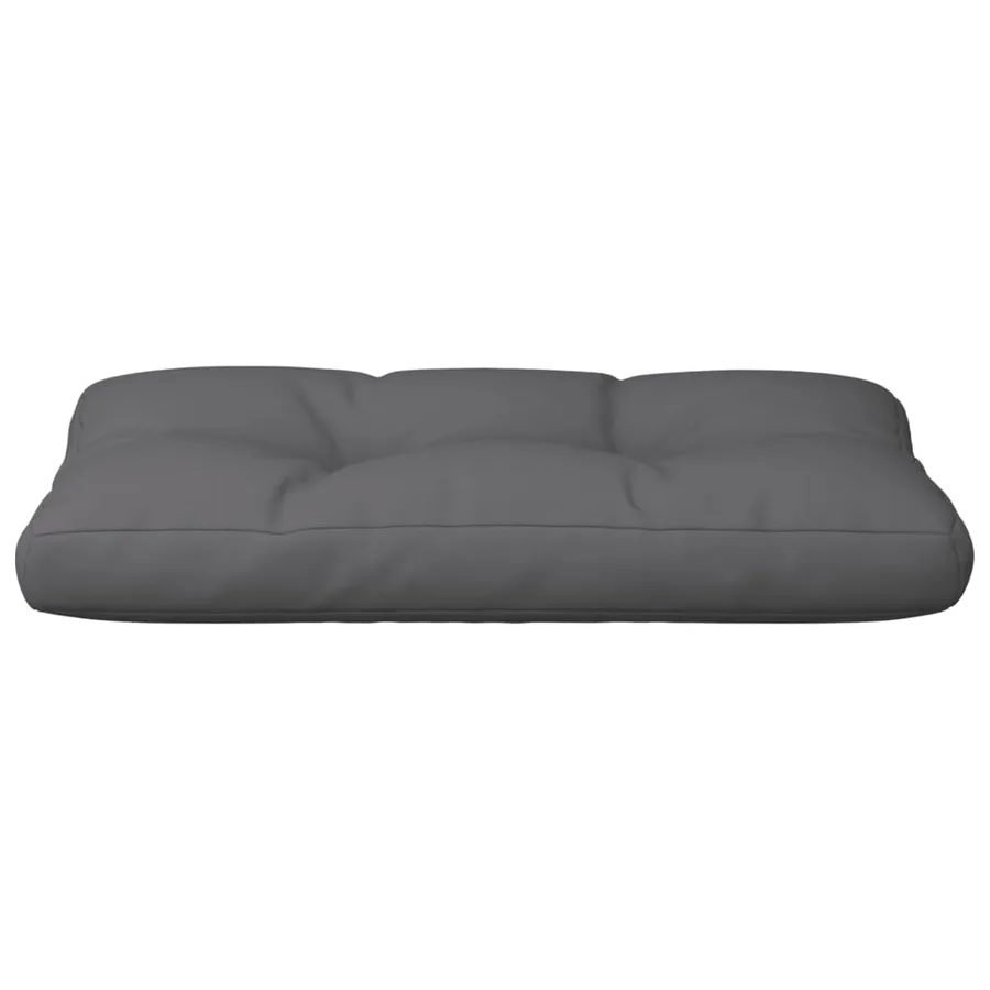 Coussin de palette anthracite 70x40x12 cm tissu - 5