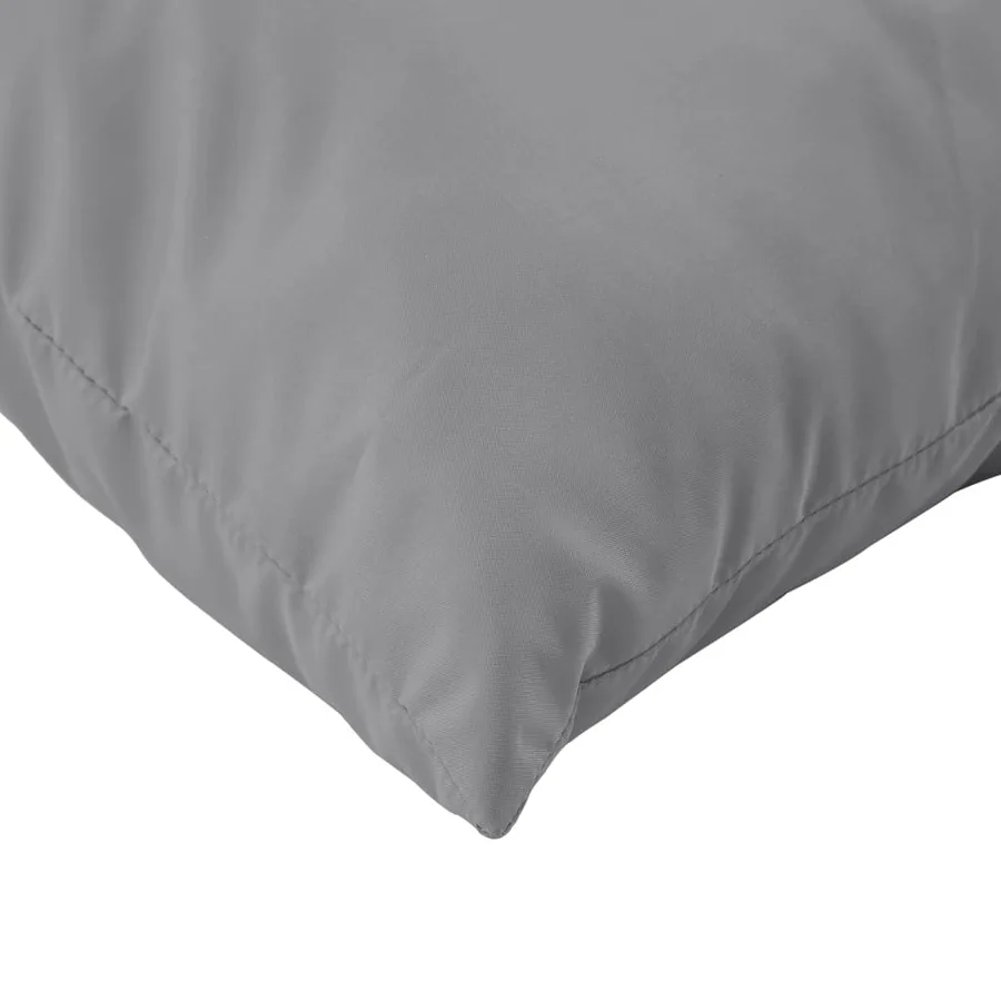 Coussins de palette lot de 2 gris tissu - 8