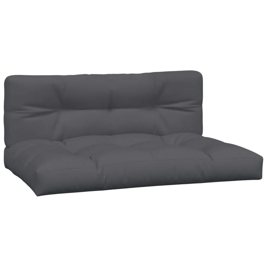 Coussins de palette lot de 2 anthracite tissu - 2