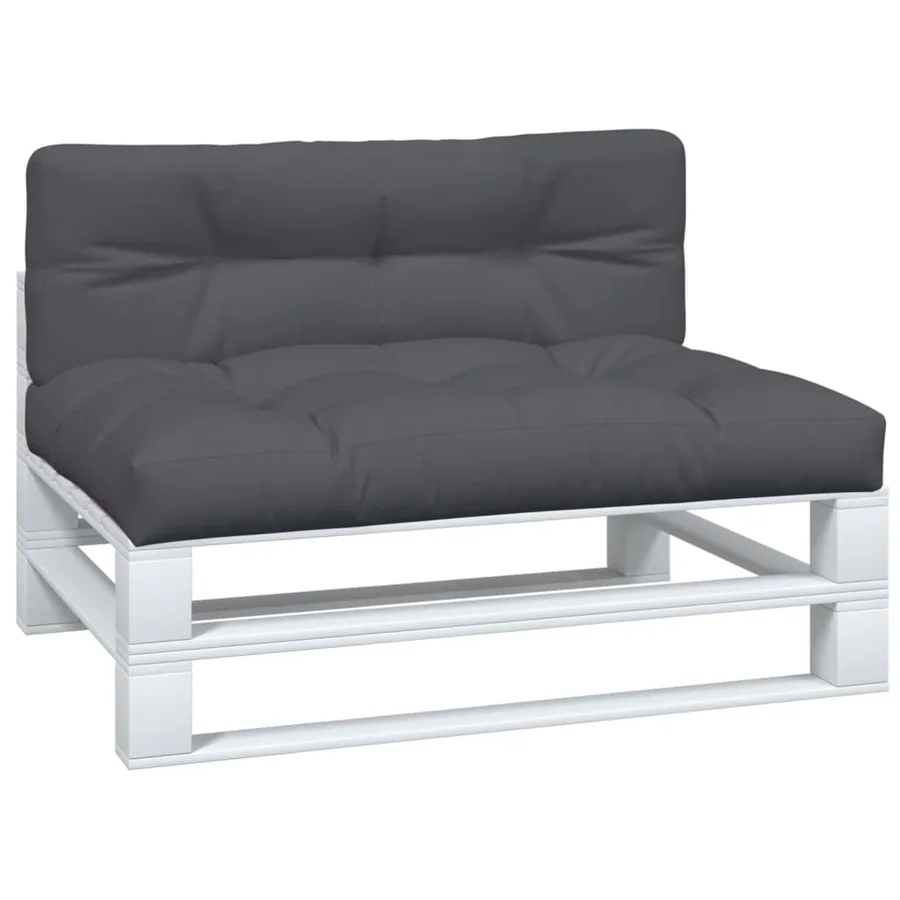 Coussins de palette lot de 2 anthracite tissu - 3