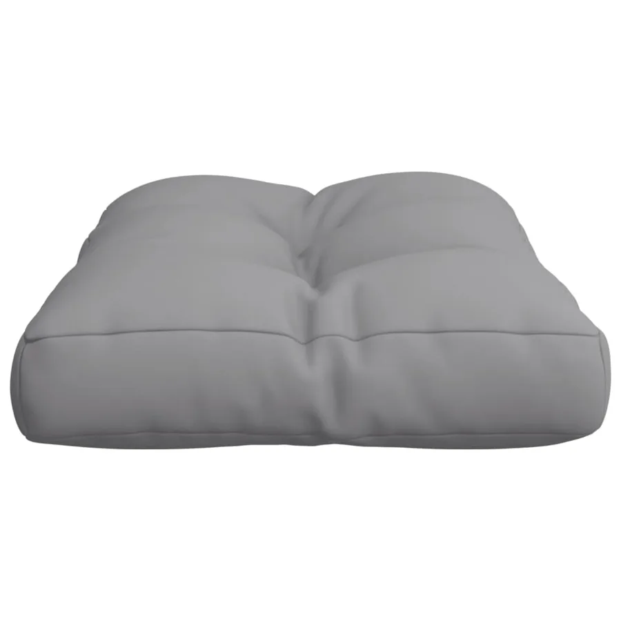 Coussin de palette gris 60x40x12 cm tissu - 6
