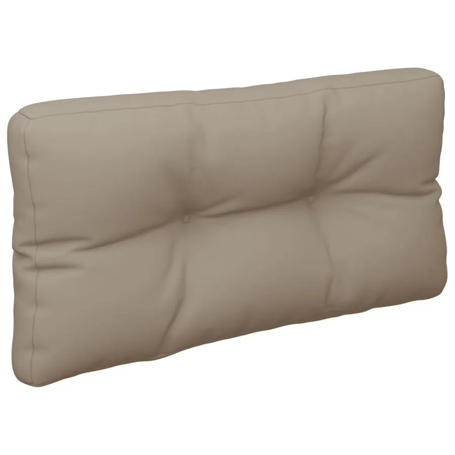 Coussins de palette lot de 2 taupe tissu - 5