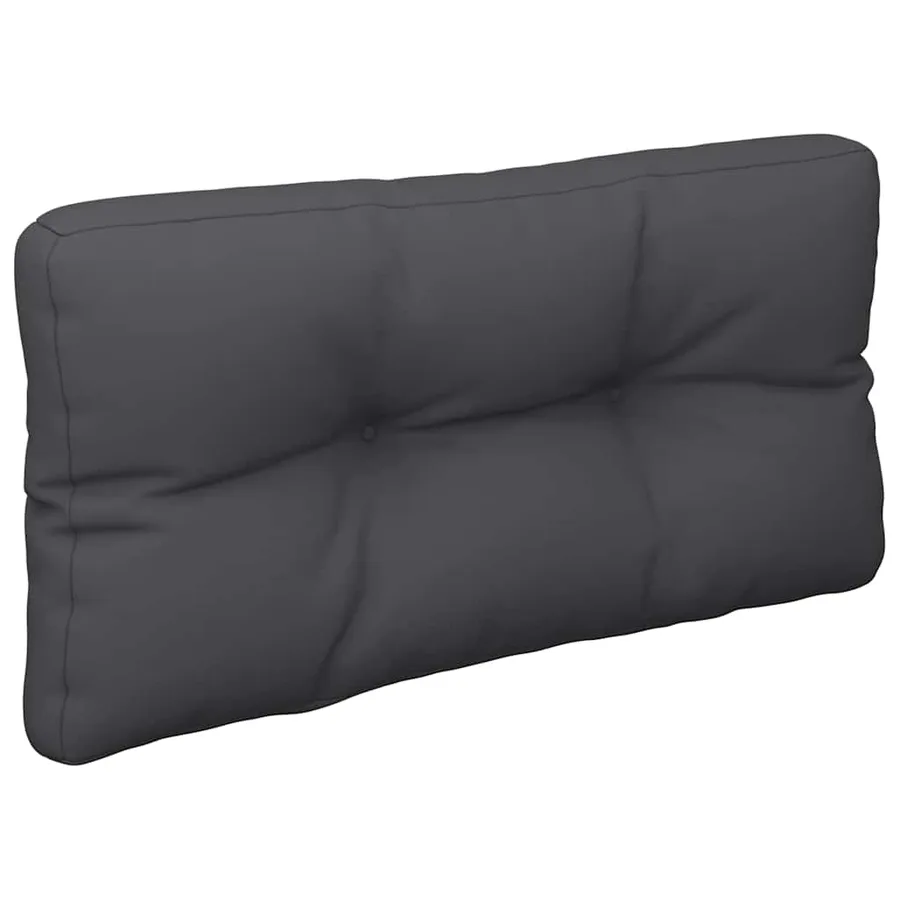 Coussin de palette noir 80x40x12 cm tissu - 4