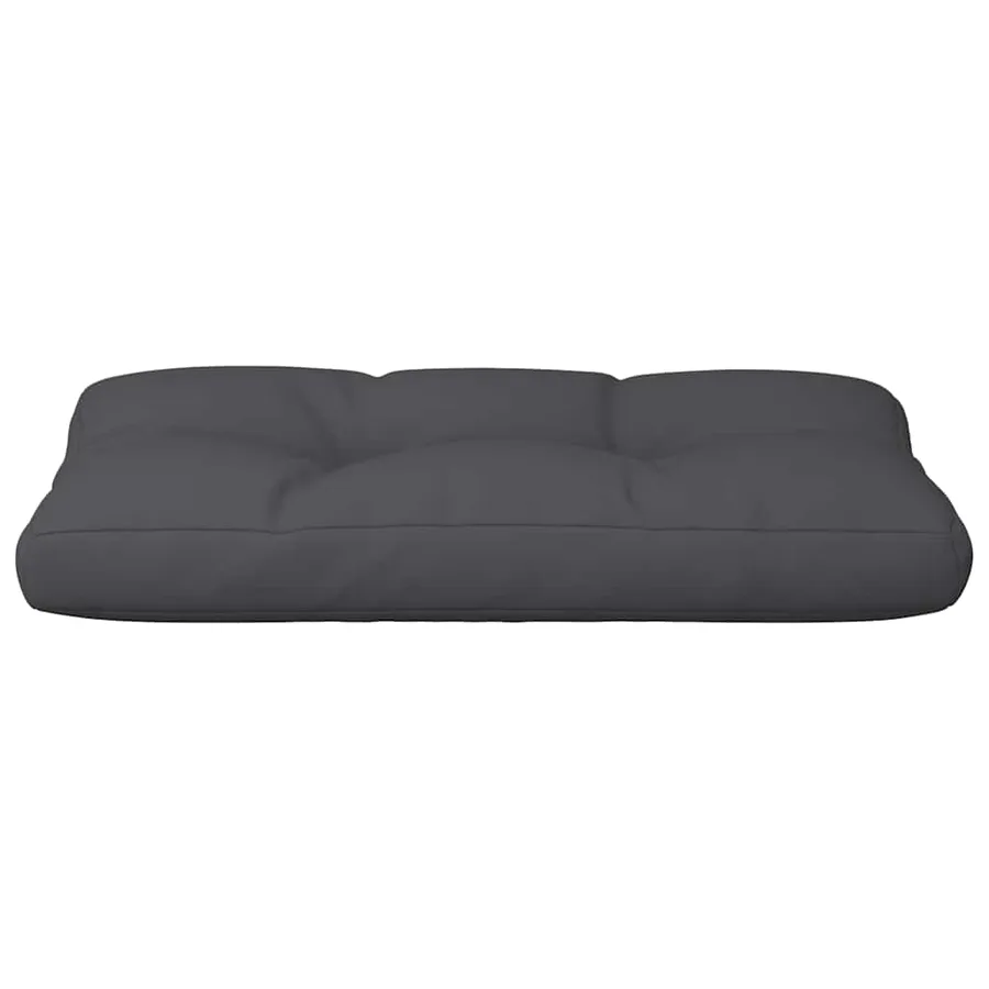 Coussin de palette noir 80x40x12 cm tissu - 5