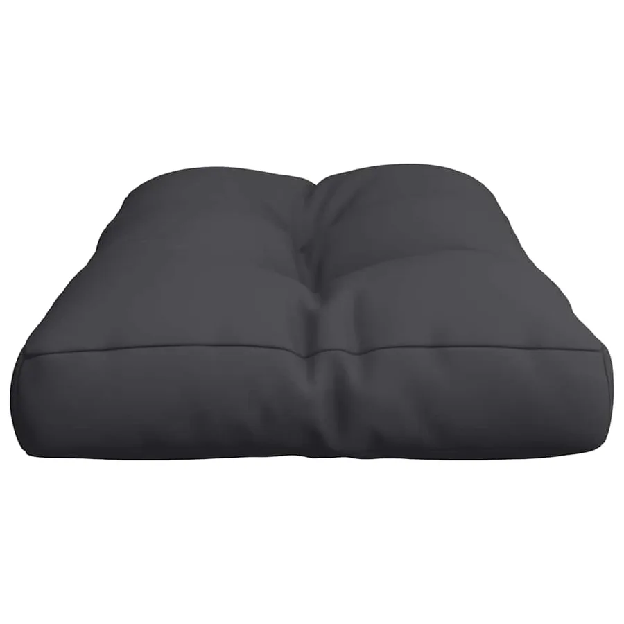 Coussin de palette noir 80x40x12 cm tissu - 6