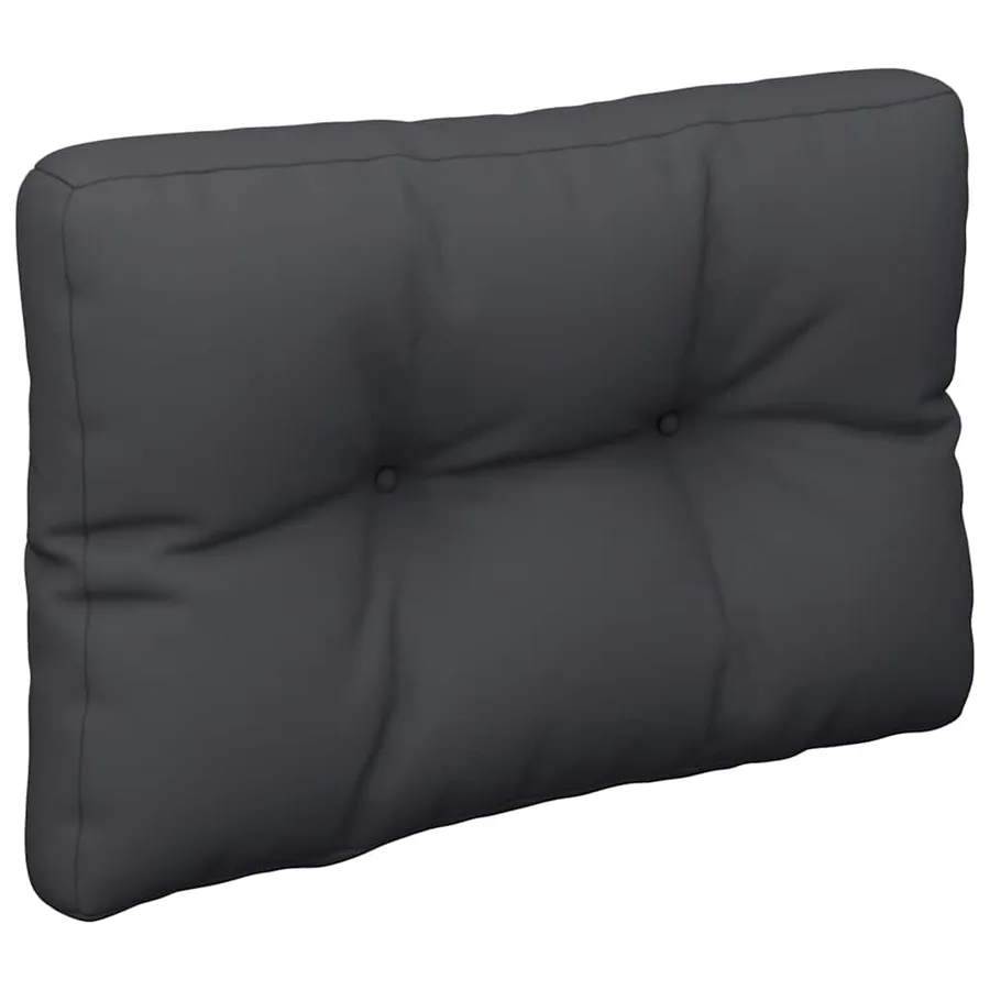 Coussin de palette noir 60x40x12 cm tissu - 4