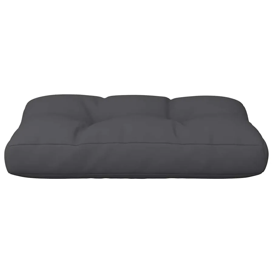 Coussin de palette noir 60x40x12 cm tissu - 5