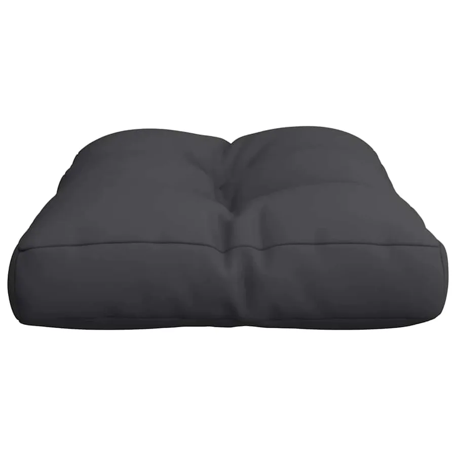 Coussin de palette noir 60x40x12 cm tissu - 6