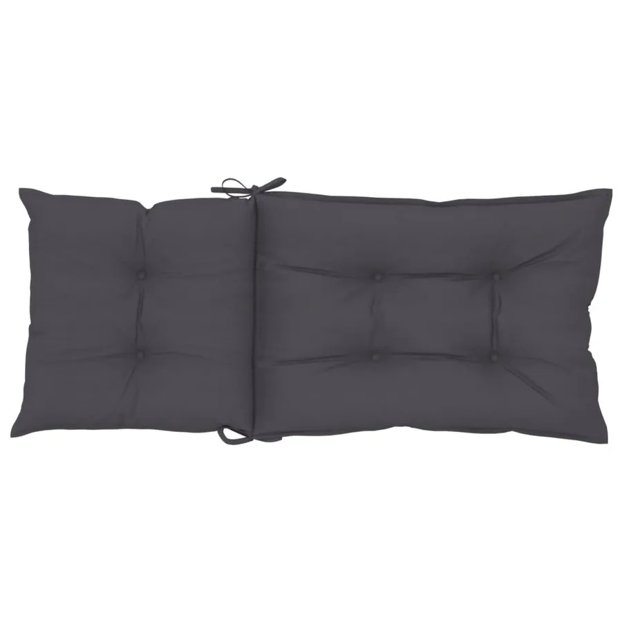 Coussins de chaise de jardin à dossier haut lot de 6 anthracite - 6