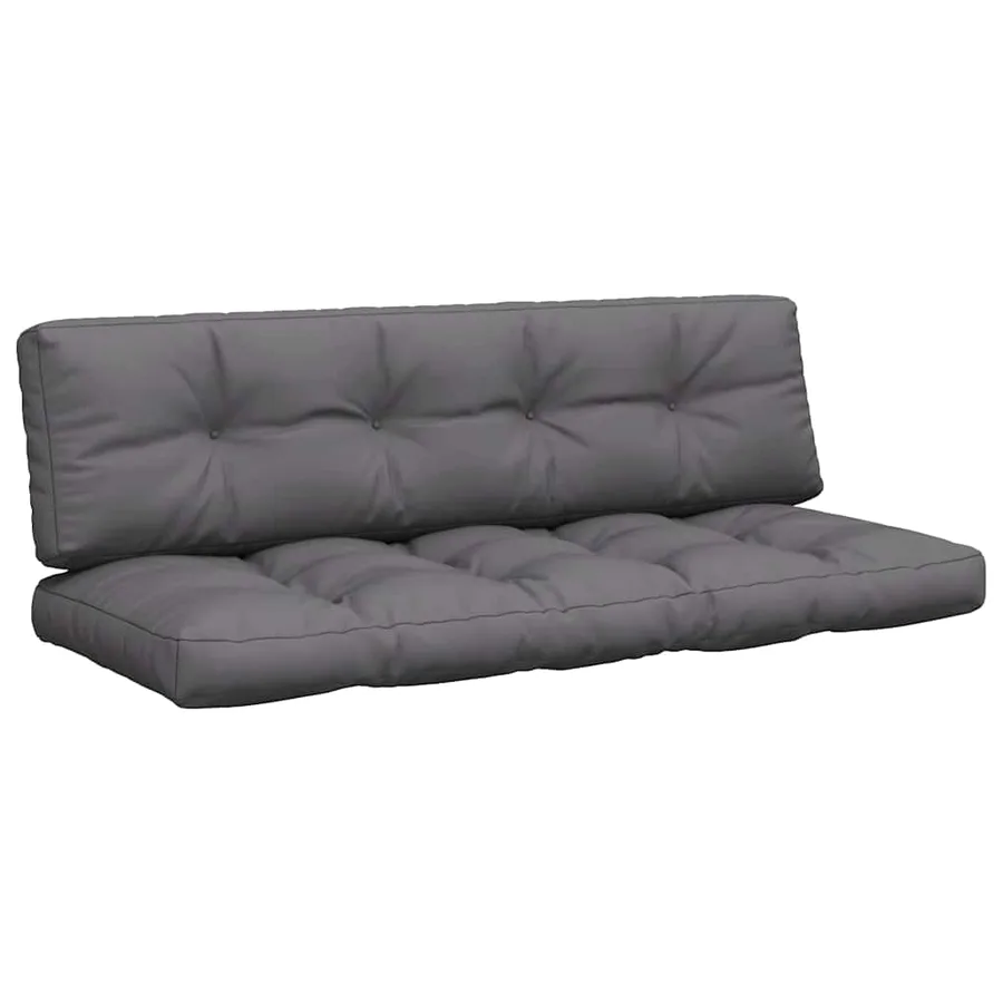 Coussins de palette lot de 2 anthracite tissu - 2