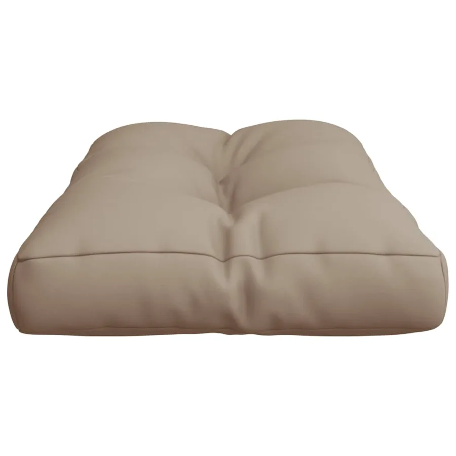 Coussin de palette taupe 70x40x12 cm tissu - 6