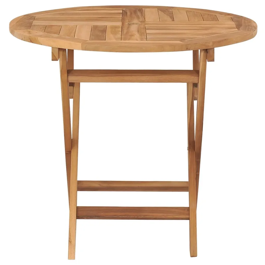 Table pliable de jardin 85x76 cm Bois de teck solide - 3