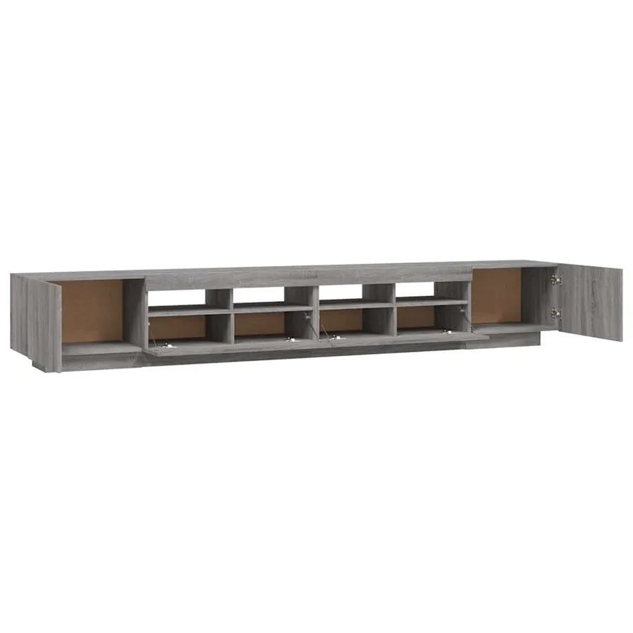 Ensemble de meubles TV avec lumières LED 3 pcs Sonoma gris - 9