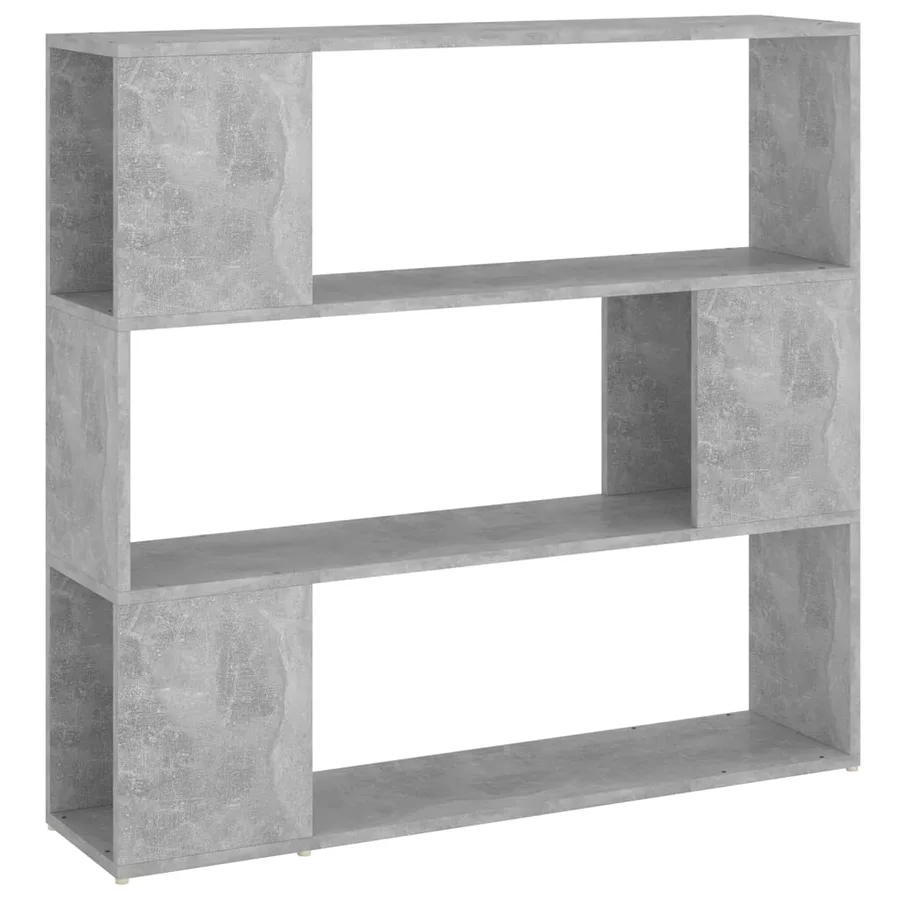 Bibliothèque/Séparateur de pièce Gris béton 100x24x94 cm - 2