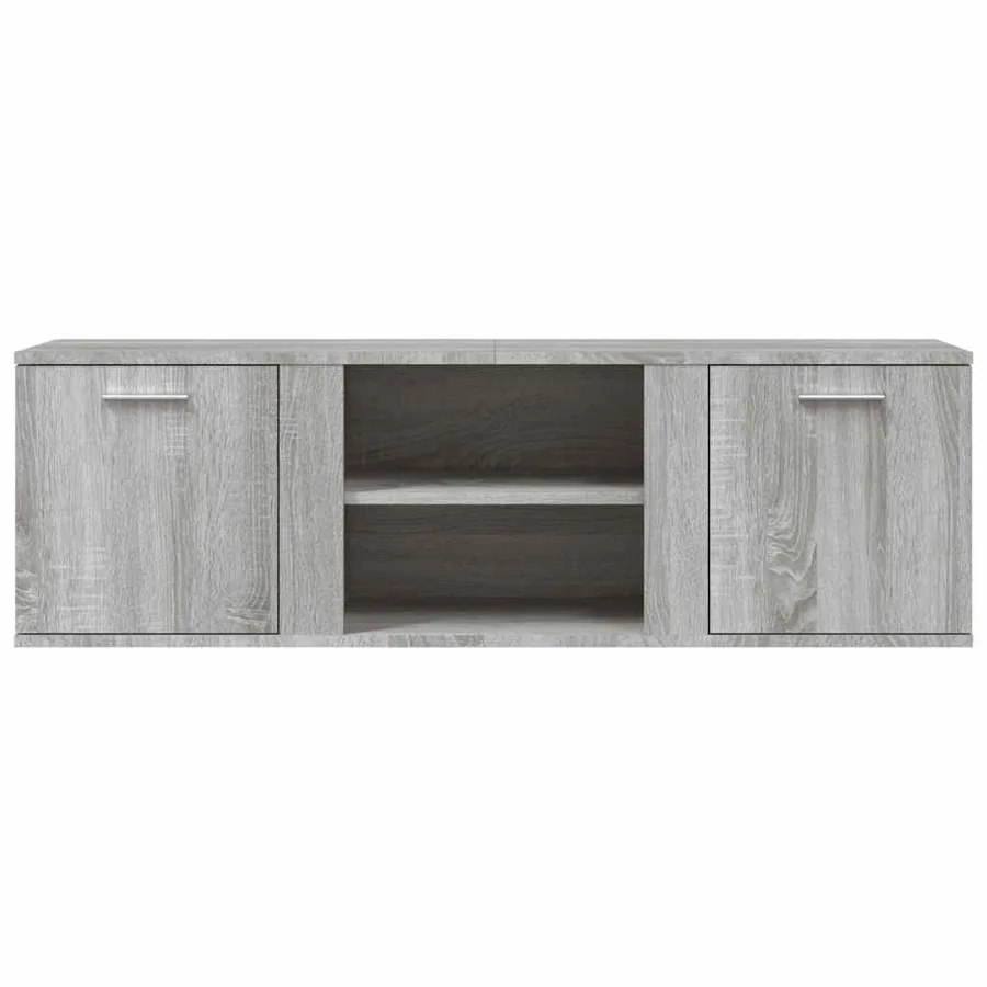 Meuble TV sonoma gris 120x34x37 cm bois d'ingénierie - 4