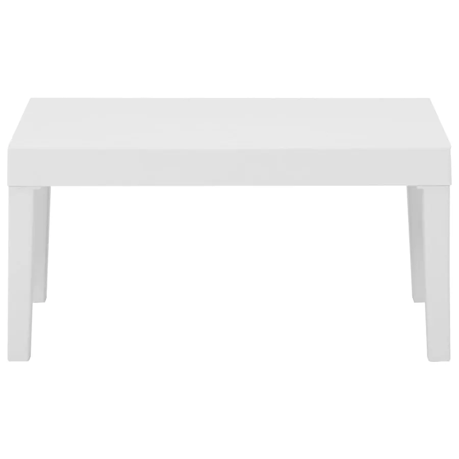 Salon de jardin 4 pcs avec coussins Plastique Blanc - 5