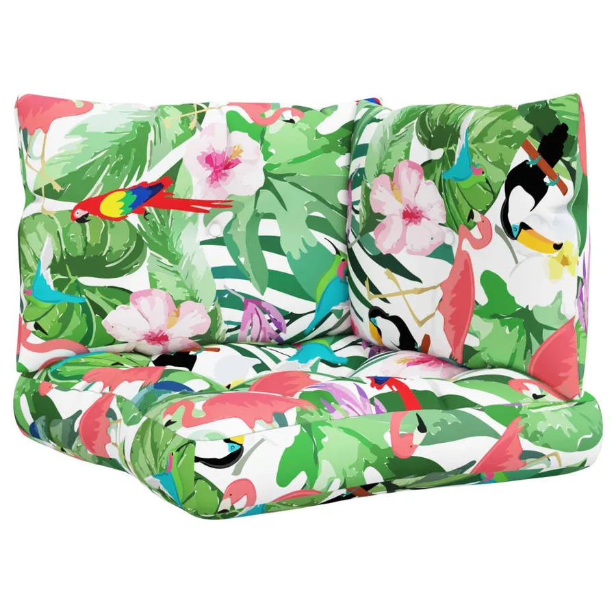 Coussins de palette lot de 3 multicolore tissu Oxford - 2