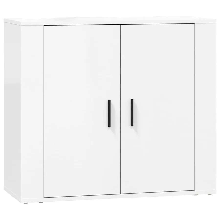 Buffets 3 pcs Blanc Bois d'ingénierie - 7
